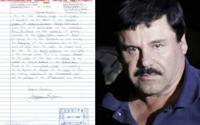 ‘El Chapo’ Guzmán envía carta al juez para pedir trato justo en prisión