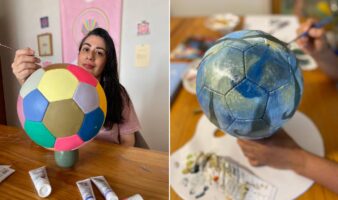 Más de cien artistas intervienen balones de futbol para una exposición y subasta