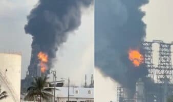 Videos | Nuevo incendio en refinería Dos Bocas; siniestro está controlado, afirma Sheinbaum