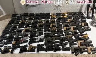 Decomisan en Chiapas 151 armas y 687 kilos cocaína al Cártel de Sinaloa
