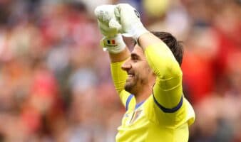 Courtois, el arquero belga-madrileño ante su segundo país