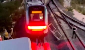 Tren Maya descarrila en Campeche con 123 pasajeros