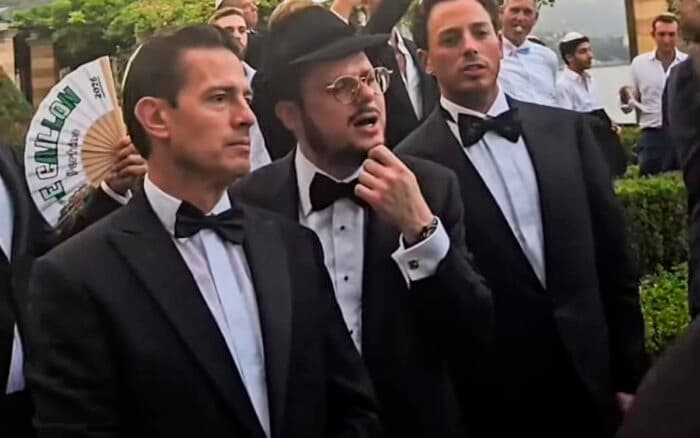 Captan a Peña Nieto en boda con uno de los empresarios israelíes señalados de haberlo sobornado con 25 mdd