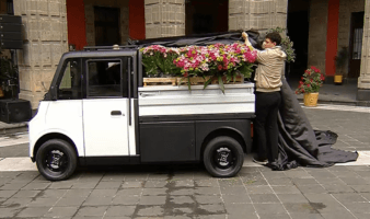 Sheinbaum presenta Olinia Carga, el nuevo vehículo eléctrico para transportar mercancías