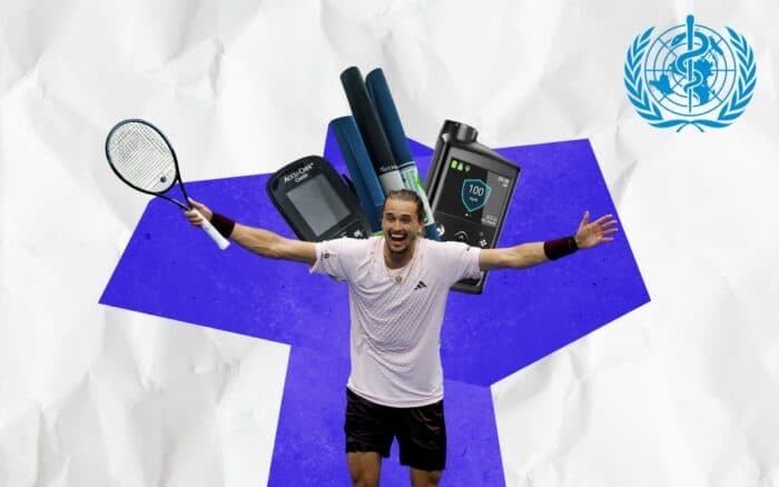 La OMS felicita al tenista Zverev: 'la diabetes no tiene que limitar los sueños de nadie'